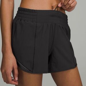 Black Hotty Hot High-Rise Lined Short 4”